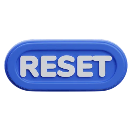 Botão de reset  3D Icon