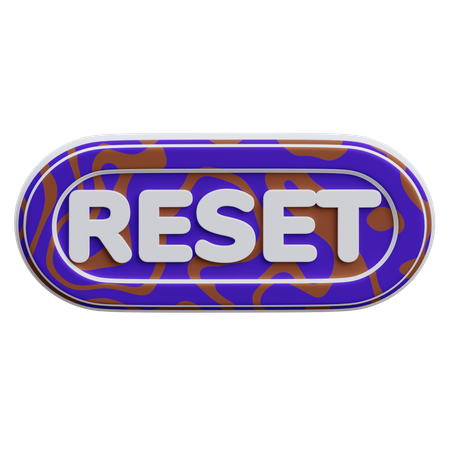 Botão de reset  3D Icon