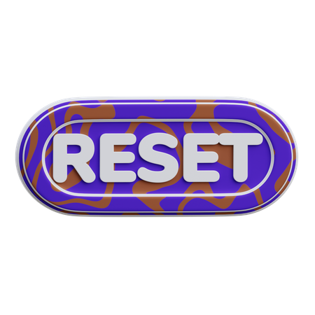 Botão de reset  3D Icon