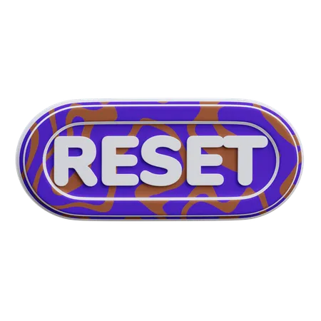 Botão de reset  3D Icon