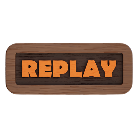 Botão de repetição  3D Icon