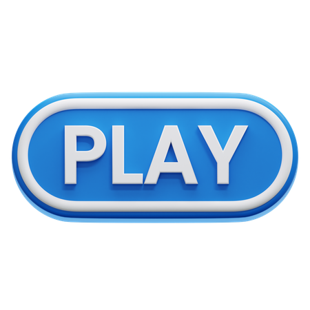 Botão Reproduzir  3D Icon