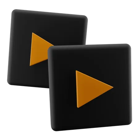 Botão de reprodução de vídeo  3D Icon