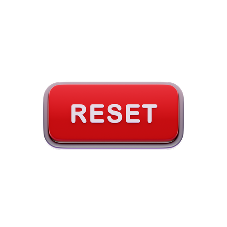 Botão de reset  3D Icon