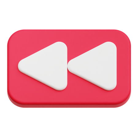 Botão retroceder  3D Icon