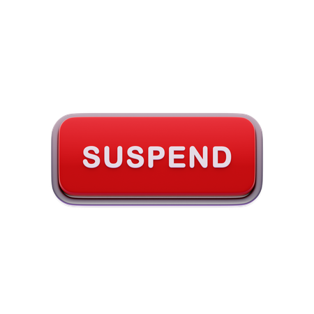 Botão de suspensão  3D Icon