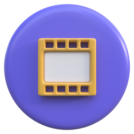 Botão de vídeo  3D Icon