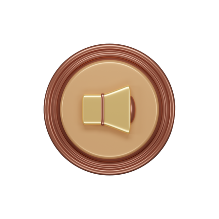 Botão de volume  3D Icon