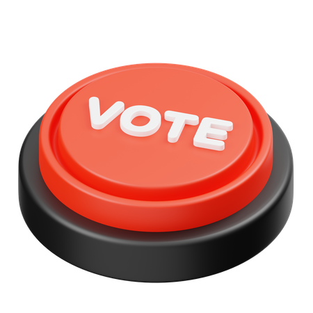 Botão de votação  3D Icon