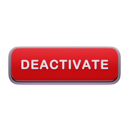 Botão desativar  3D Icon