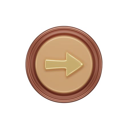Botão direito  3D Icon