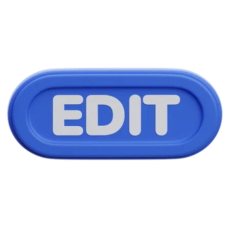 Botão editar  3D Icon