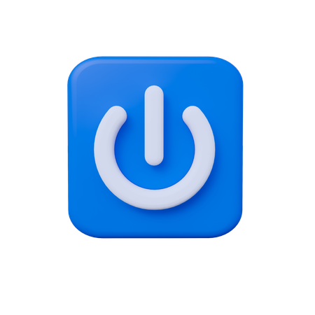 Botão liga/desliga  3D Icon