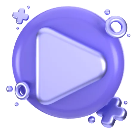 Botão Reproduzir  3D Icon