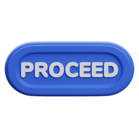 Botão prosseguir  3D Icon