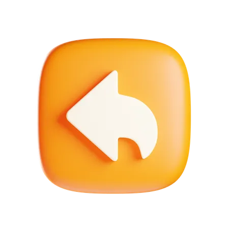 Botão "voltar  3D Icon