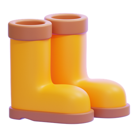 Botas amarelas  3D Icon