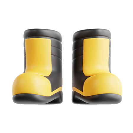 Botas de bombeiro  3D Icon