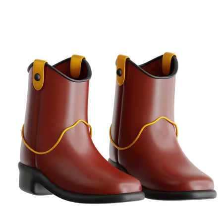 Botas de cowboy  3D Icon