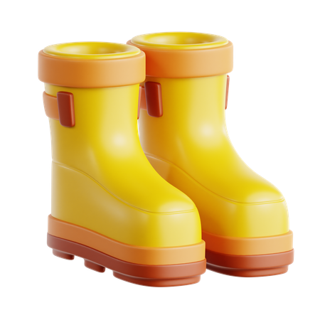 Botas de chuva  3D Icon