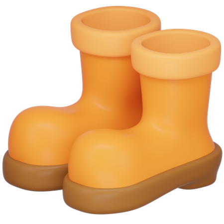 Botas de chuva  3D Icon