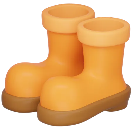 Botas de chuva  3D Icon