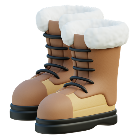 Botas de inverno  3D Icon