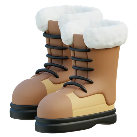 Botas de inverno  3D Icon