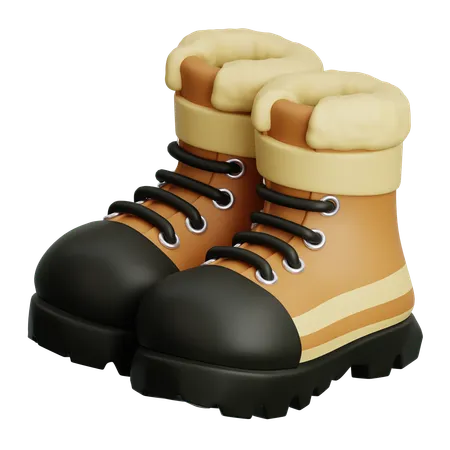 Botas de inverno  3D Icon