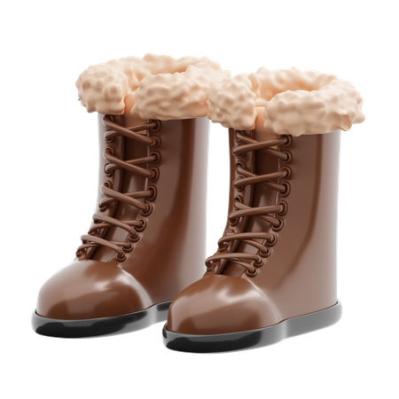 Botas de inverno  3D Icon