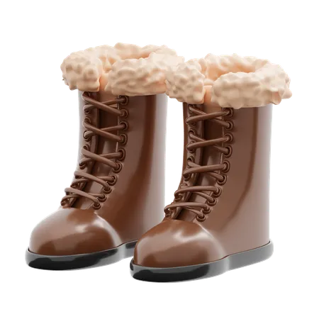 Botas de inverno  3D Icon