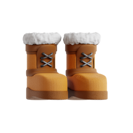 Botas de inverno  3D Icon