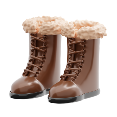 Botas de invierno  3D Icon