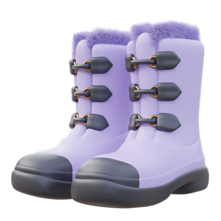 Botas de invierno para hombre  3D Icon