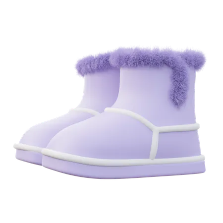 Botas de invierno de mujer  3D Icon