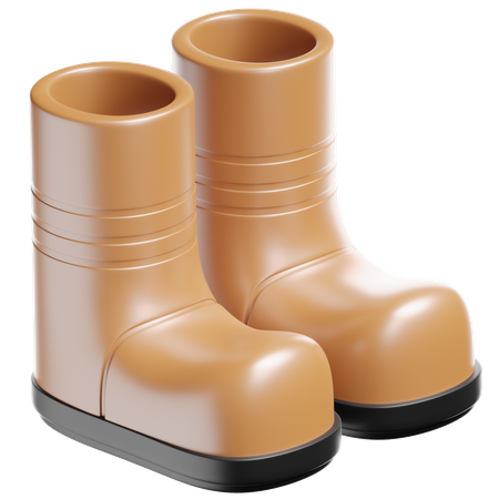 Botas de jardineria  3D Icon