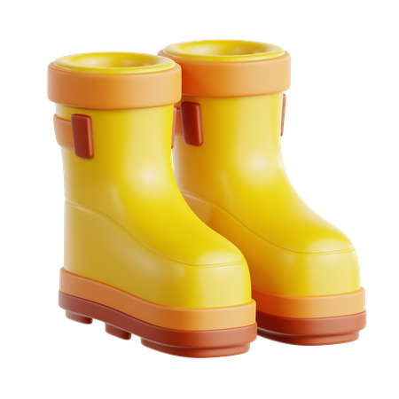 Botas de lluvia  3D Icon