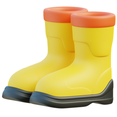 Botas de lluvia  3D Icon