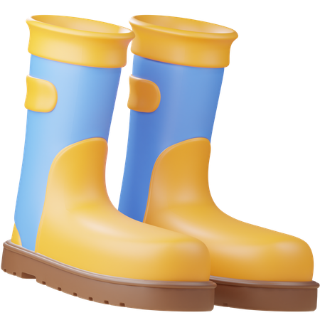 Botas de lluvia  3D Icon