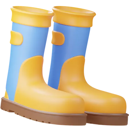 Botas de lluvia  3D Icon