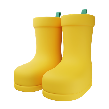 Botas de lluvia  3D Icon