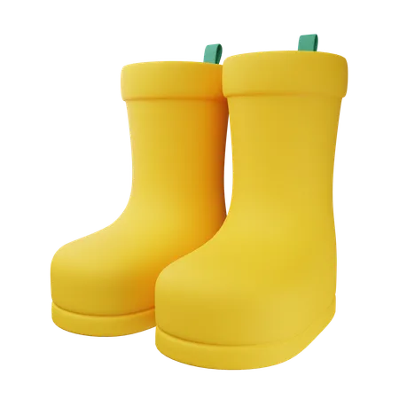 Botas de lluvia  3D Icon