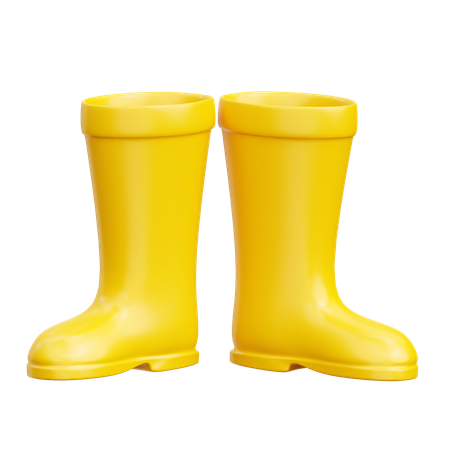 Botas de lluvia  3D Icon