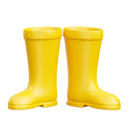 Botas de lluvia  3D Icon