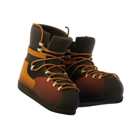 Botas de montaña  3D Icon