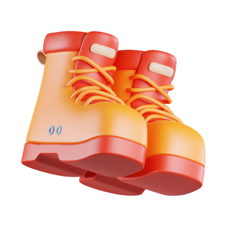 Botas de montaña  3D Icon