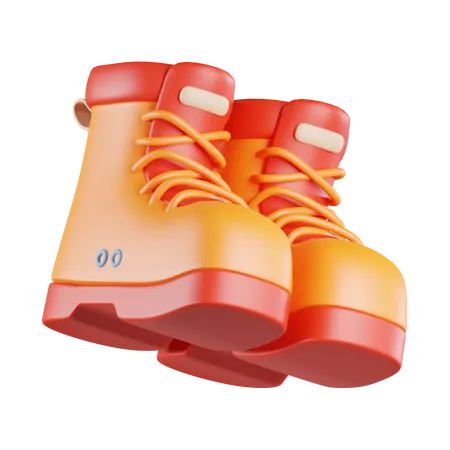 Botas de montaña  3D Icon