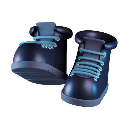 Botas de montaña  3D Icon