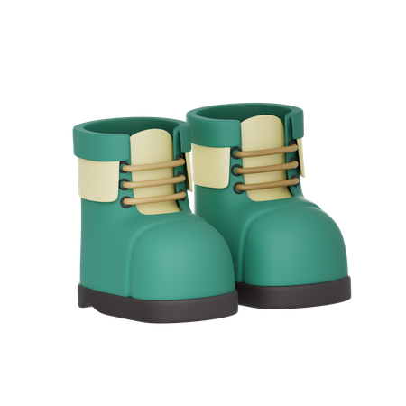 Botas de montaña  3D Icon