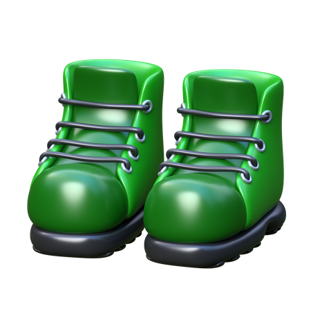 Botas de montaña  3D Icon